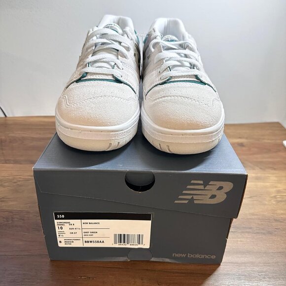 *NWT* New Balance Men's 550 'Grey/Green' - Size M8.5 - Picture 3 of 6
